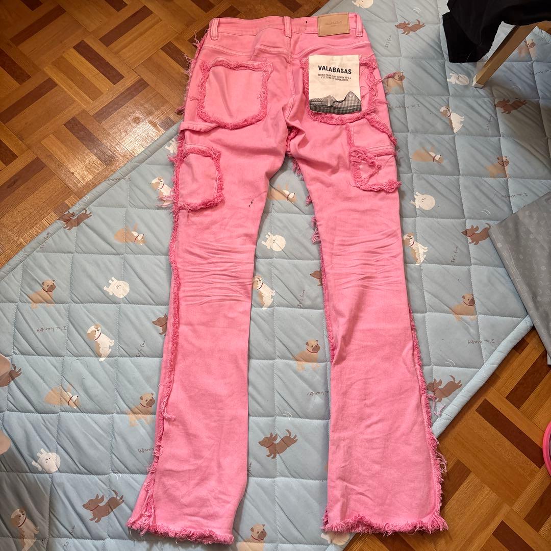 VALABASAS フレアデニム 29 バラバサス ピンク 早急取引希望 - メルカリ