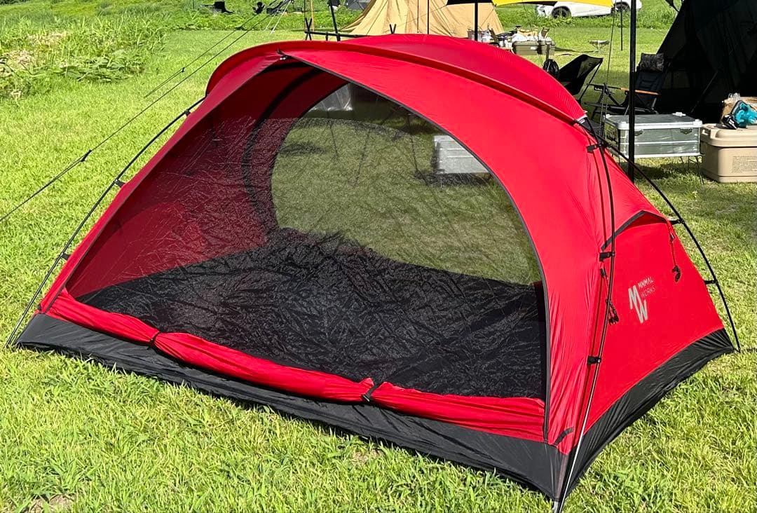 MINIMAL WORKS キャンプテント レッド パプリカ