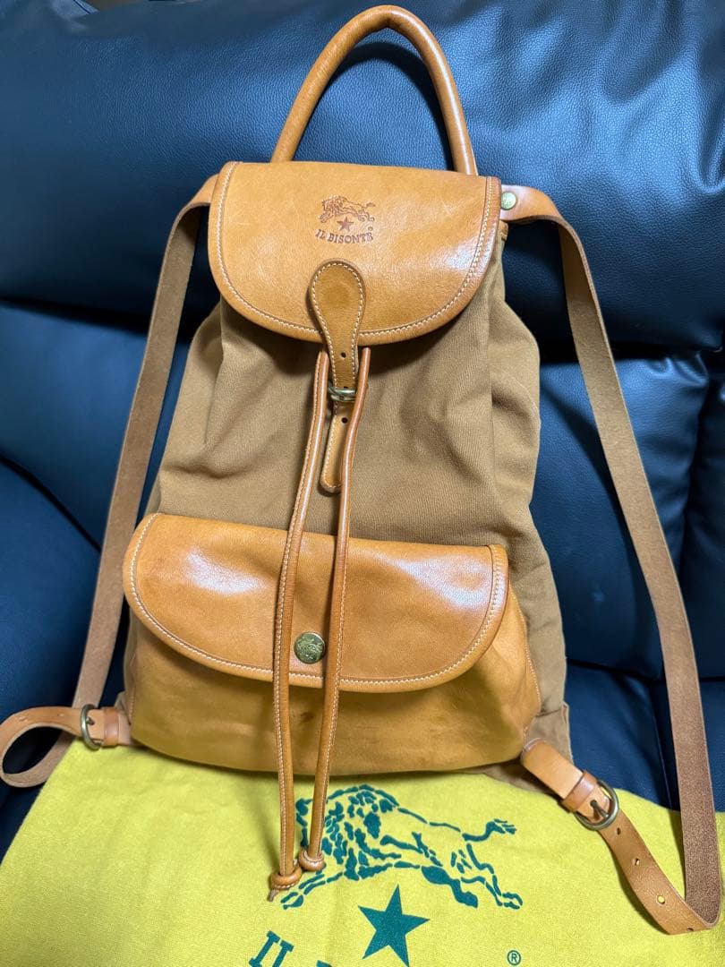 も*ん様 ☆IL BISONTE☆リュック バッグパック ヌメ 廃盤