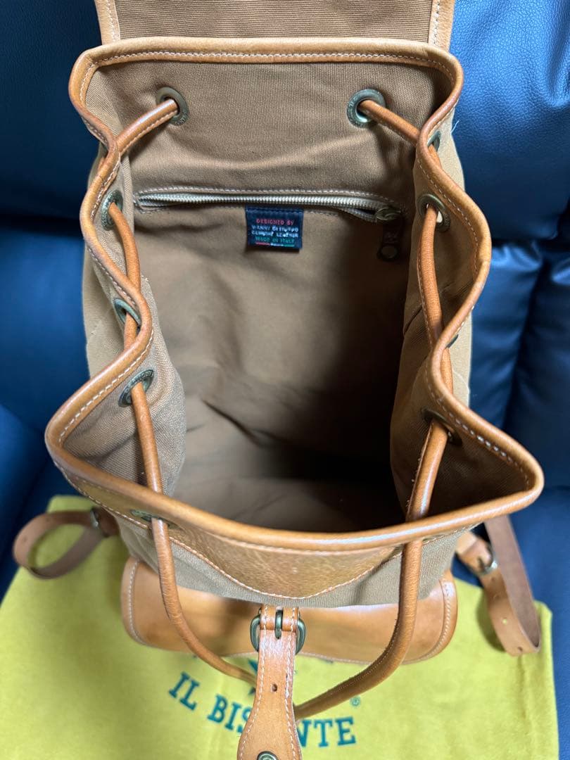 も*ん様 ☆IL BISONTE☆リュック バッグパック ヌメ 廃盤