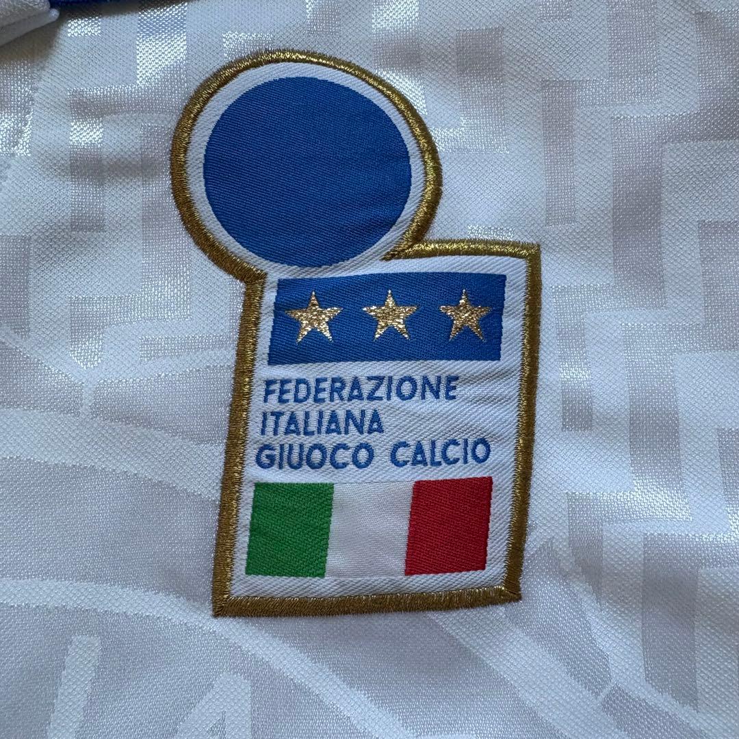 90sビンテージNike サッカーイタリア代表ユニフォーム ブルーMサイズ古着