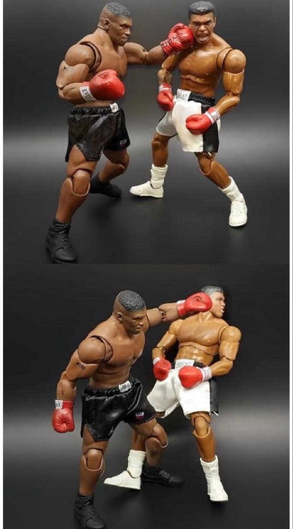 マイクタイソン、モハメドアリ2体セット全身 関節 可動 アクション