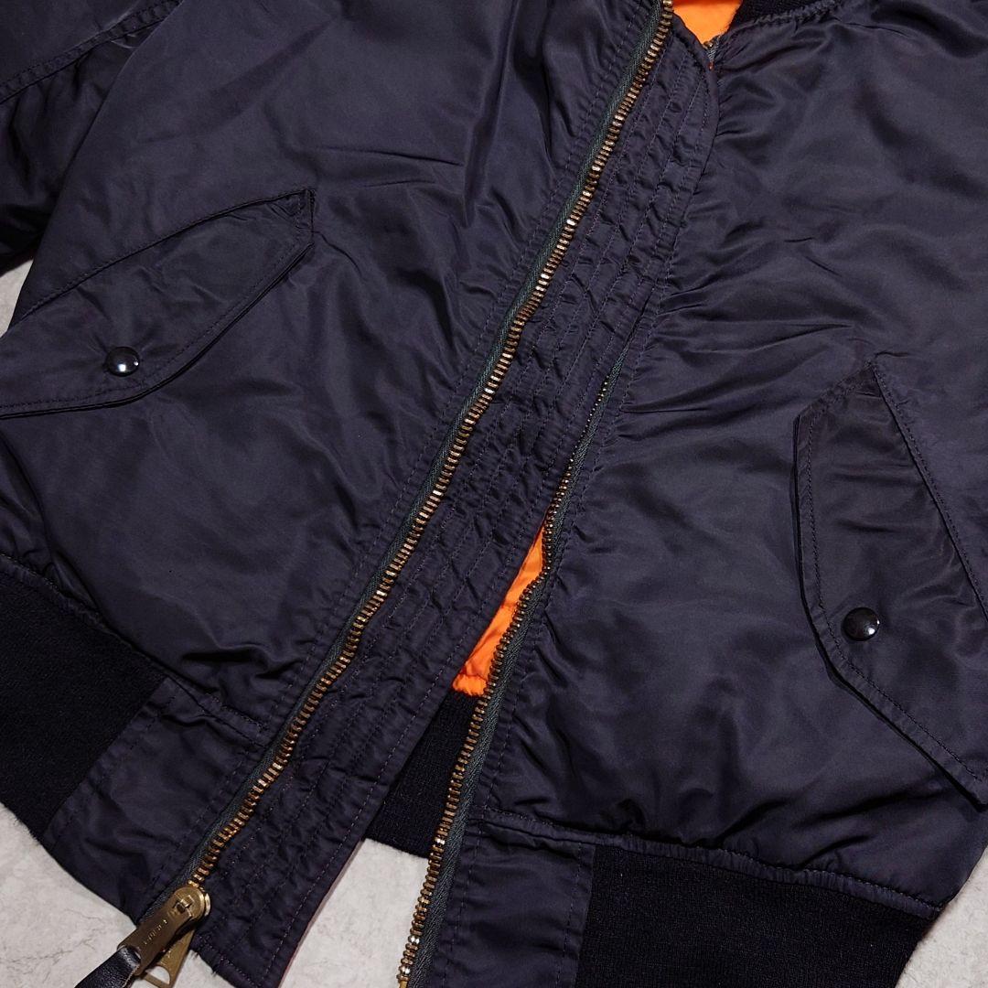 80s 90s ALPHA INDUSTRIES MA-1 USA製 縦ステッチ