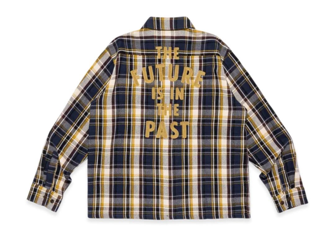 HUMAN MADE Check Shirt \"Navy\" Ｌ