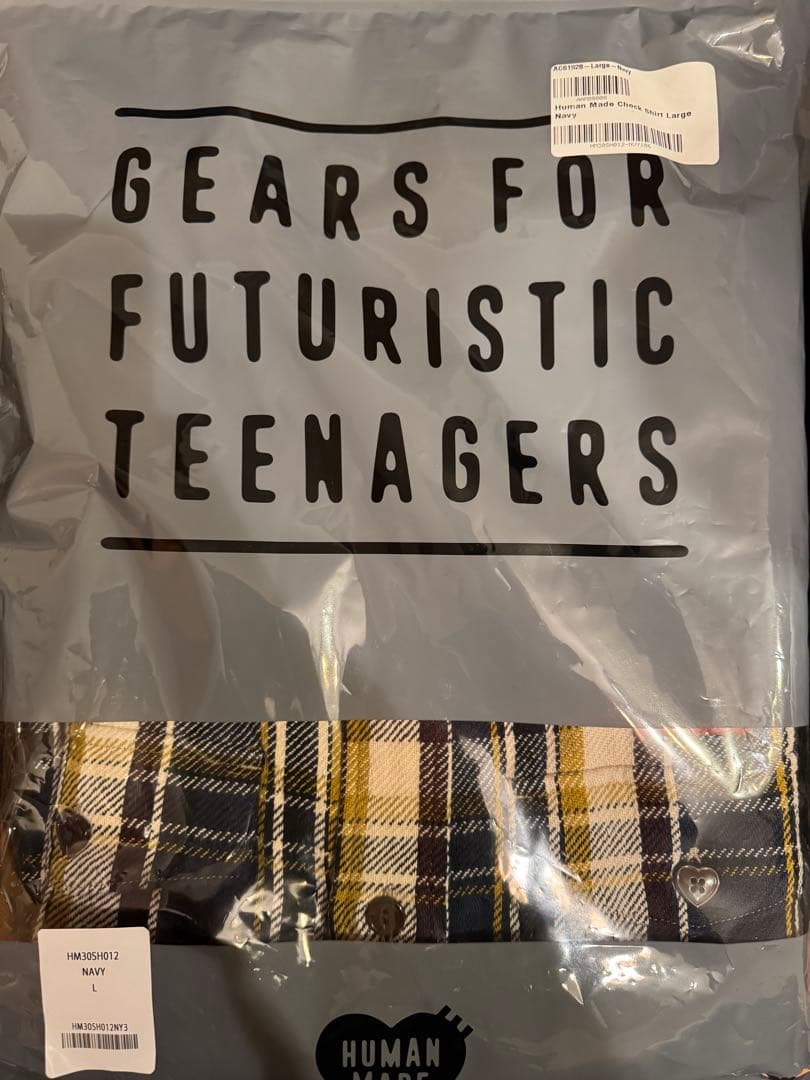 HUMAN MADE Check Shirt \"Navy\" Ｌ