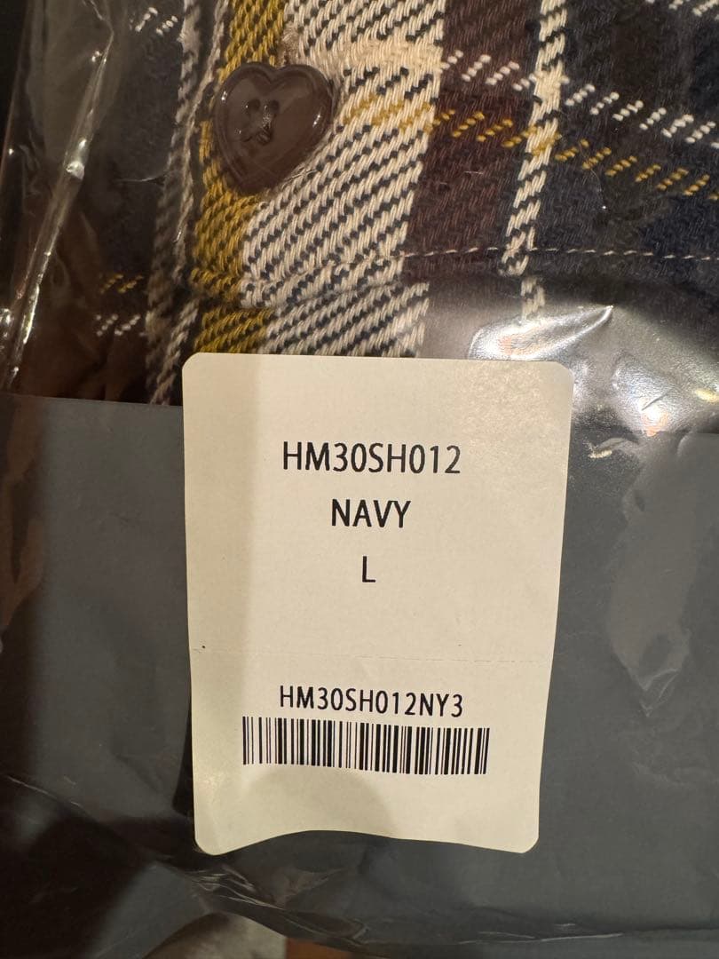 HUMAN MADE Check Shirt \"Navy\" Ｌ