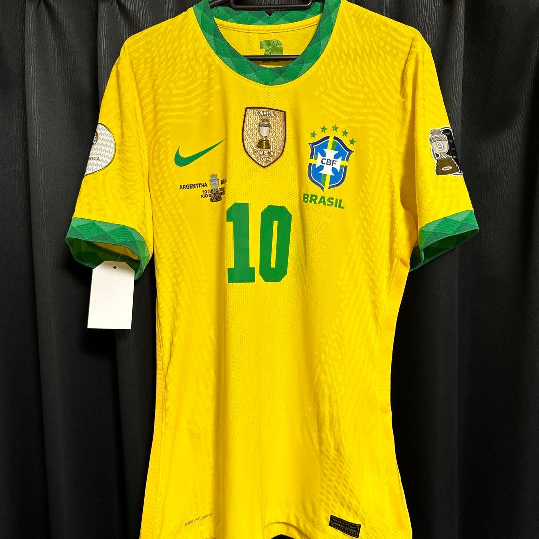 ネイマールユニフォームブラジル代表コパアメリカ決勝支給品証明書・写真付