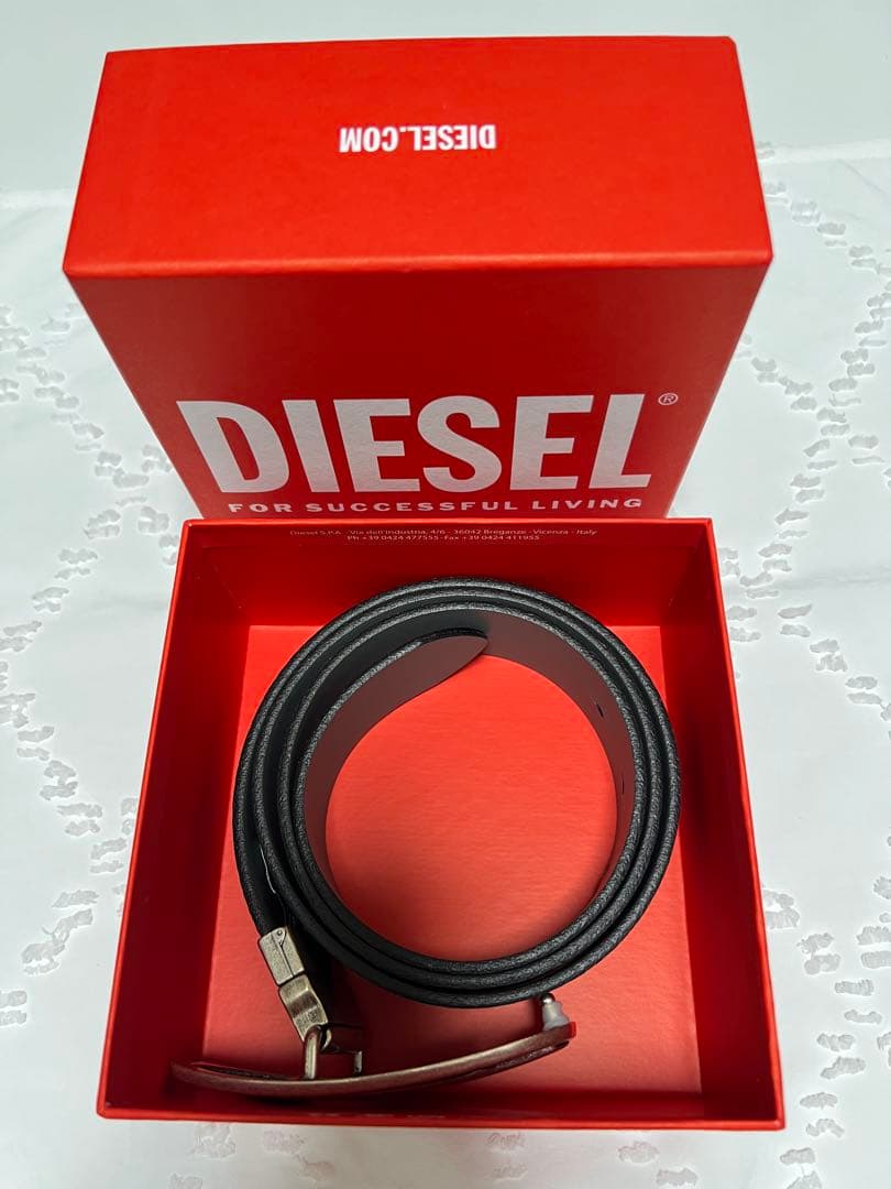 DIESEL.•メンズ.•レザーベルト.•箱付き.•美品