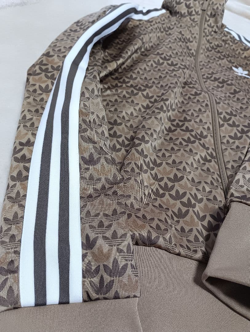 adidas モノグラム ファイヤーバード ブラウン 極美品 L AV1006