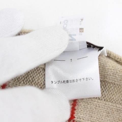 ◇美品 ブルネロクチネリ マフラー ストール ベージュ×赤 カシミヤ100％