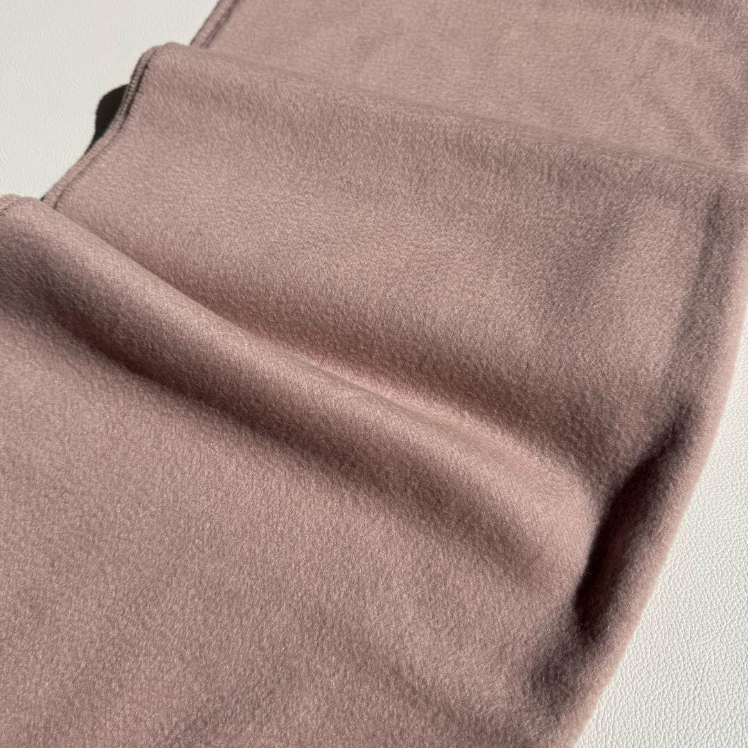 美品　ジョンストンズ　大判　ストール　マフラー　カシミヤ　ピンク　ブラウン