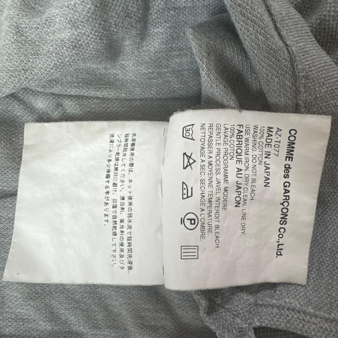 コムデギャルソン PLAY グレー ポロシャツ