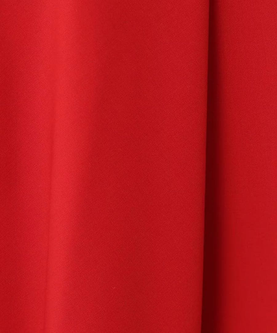 極美品 大きいサイズ アンタイトル フレアスカート 赤 膝下 17号 46