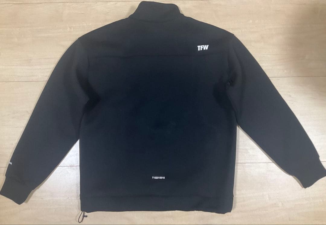 メンズウェア TFW49 CARDBOARD MATERIAL HALF ZIP SWEAT
