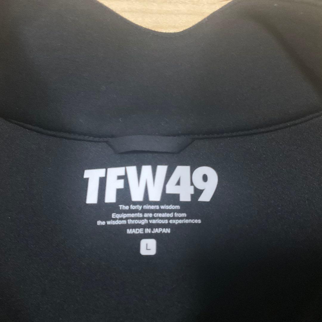 メンズウェア TFW49 CARDBOARD MATERIAL HALF ZIP SWEAT