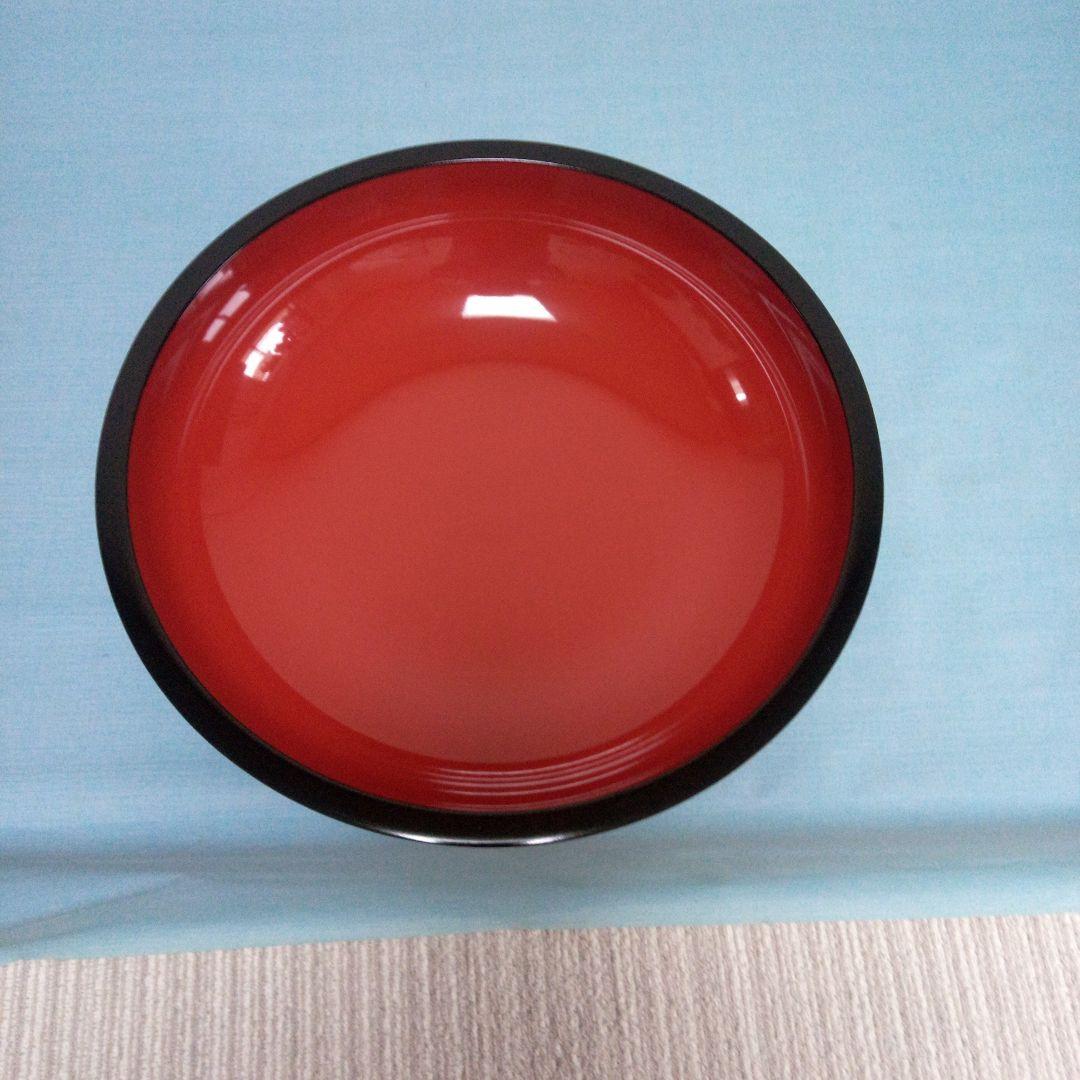 尺8寸そば打ちこね鉢 天黒内朱塗り 尺8寸そば