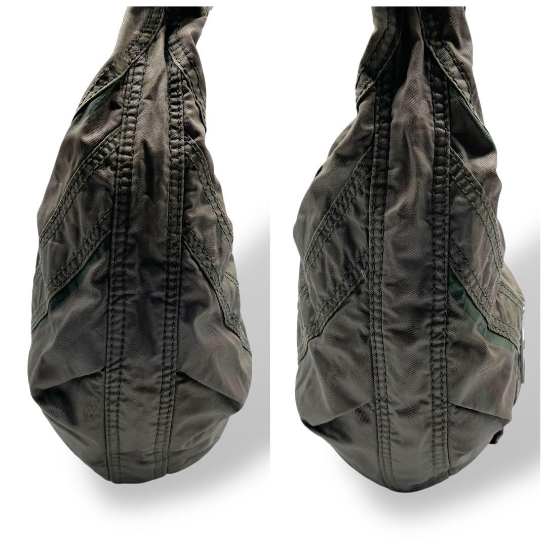 希少 00s DIESEL☆Archive ショルダーバッグ Y2K 三日月 緑