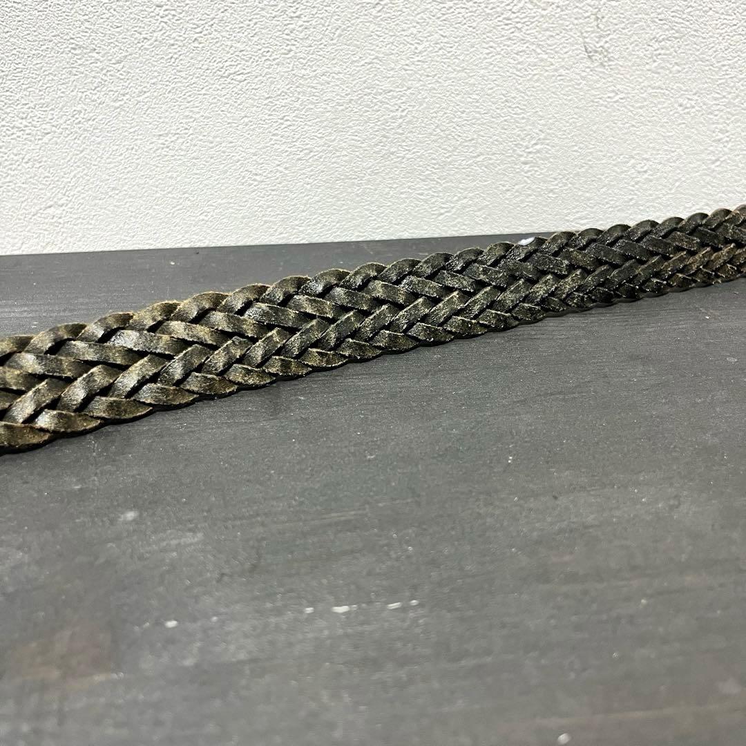 《Whitehouse Cox》Leathbr mesh belt 32/80