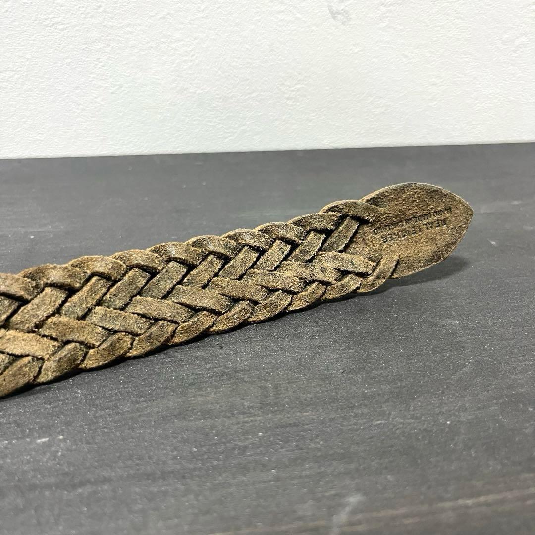 《Whitehouse Cox》Leathbr mesh belt 32/80