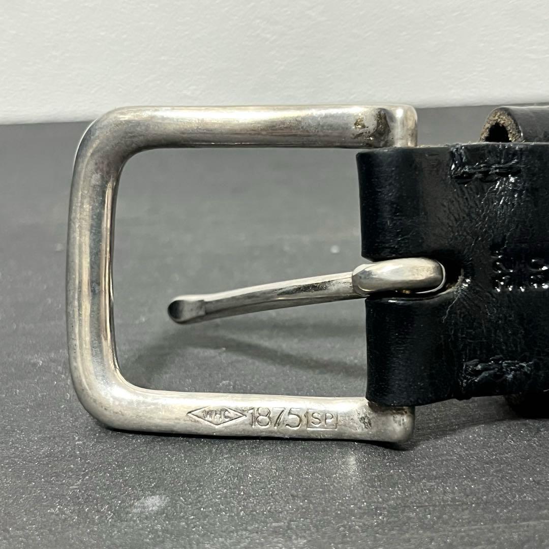 《Whitehouse Cox》Leathbr mesh belt 32/80