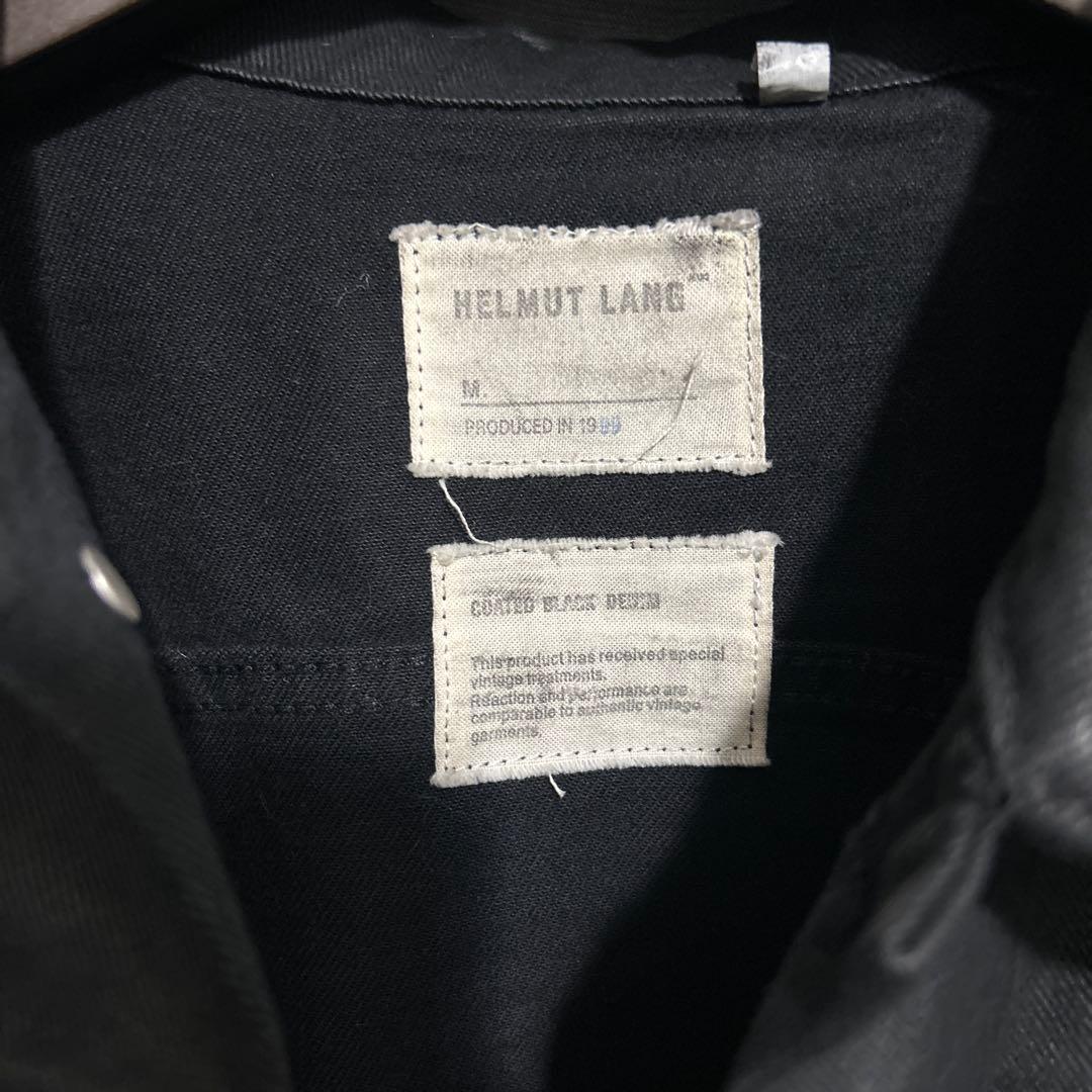 helmut lang 1999 ワックス　コーティングデニムジャケット