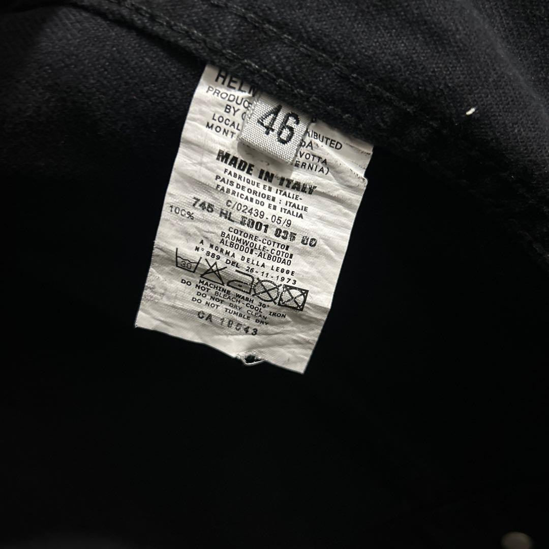 helmut lang 1999 ワックス　コーティングデニムジャケット