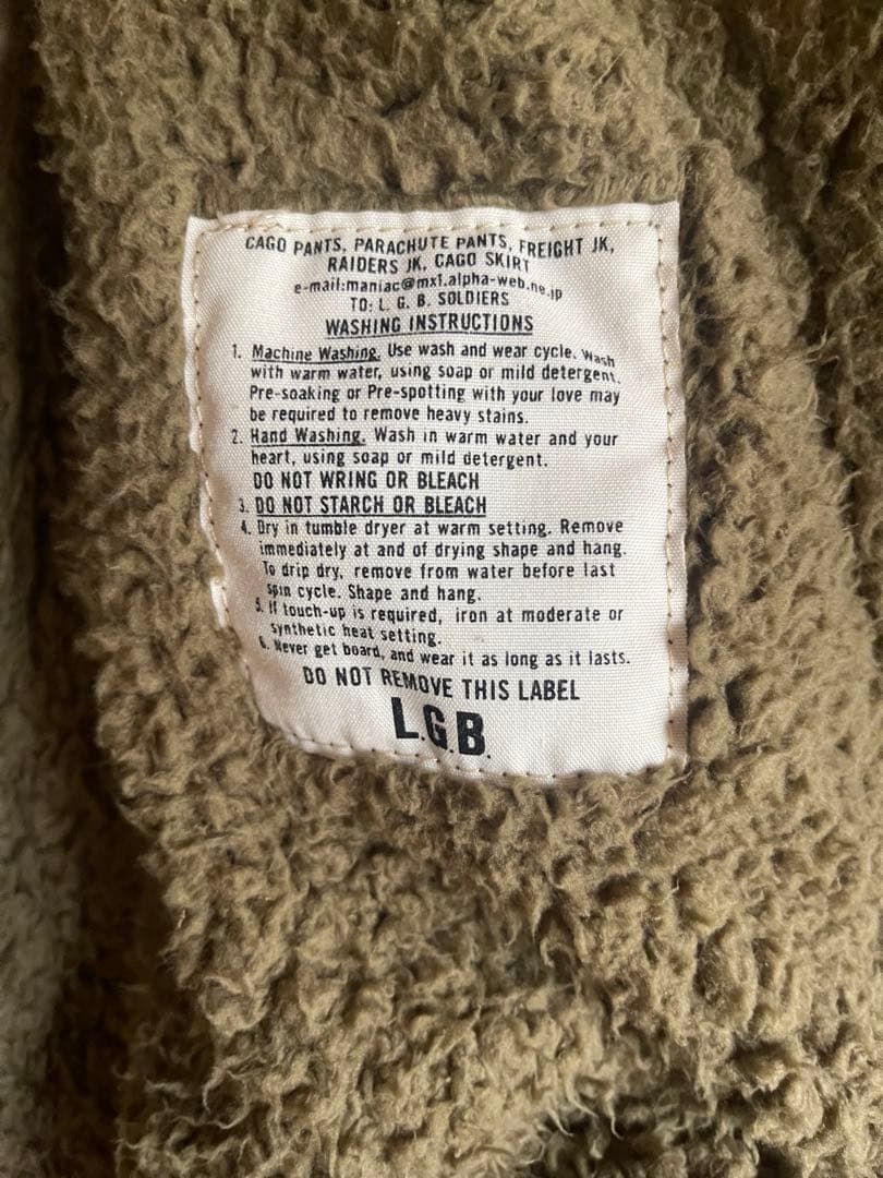 L.G.B. ルグランブルー パイロット　ジャケット パイロット　コート