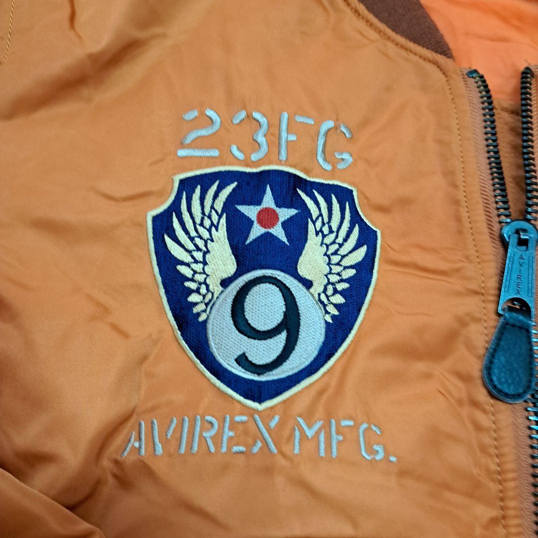 ひー♡AVIREX F-86A オレンジ フライトジャケット
