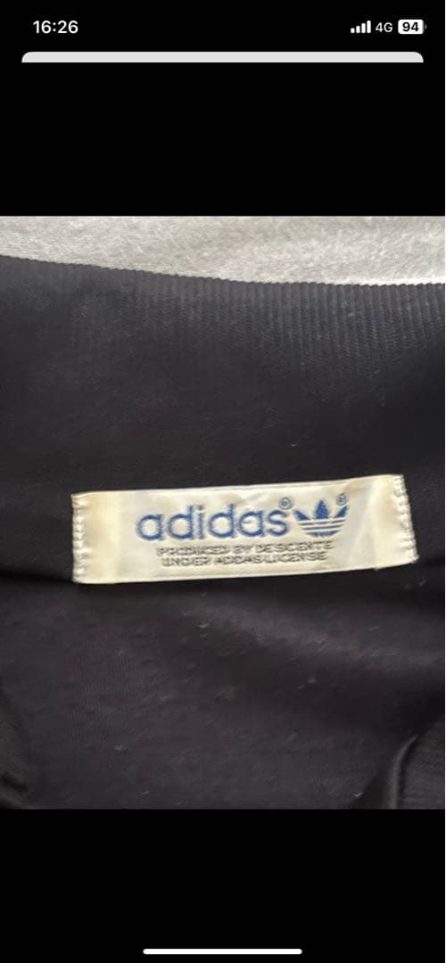 adidas ジップアップジャケット 黒/オレンジ