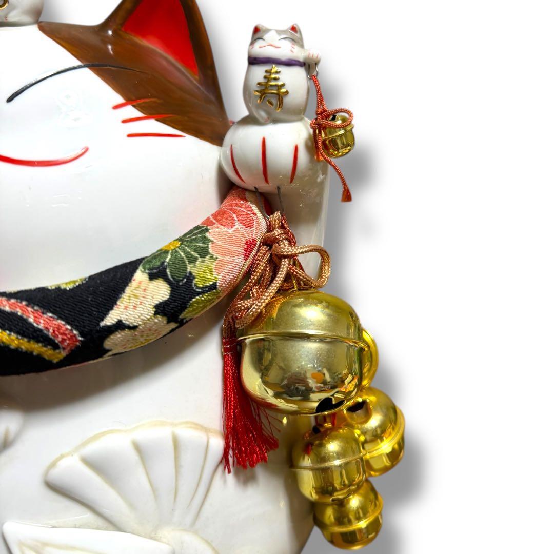 《レア》猫舎道楽堂本舗 大きい招き猫 貯金箱 高さ約30cm