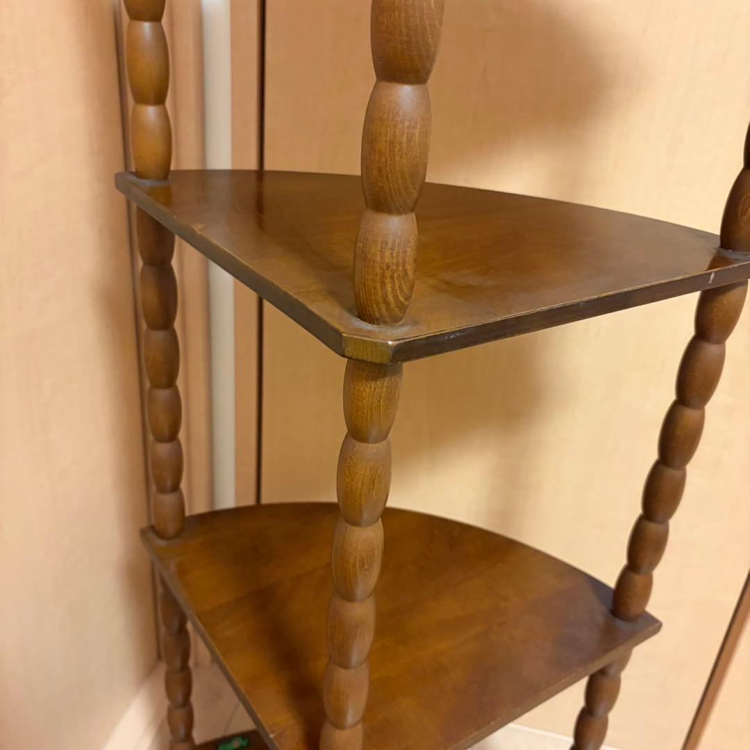 ナジコ☆Najico ☆コーナーシェルフ☆4段木製