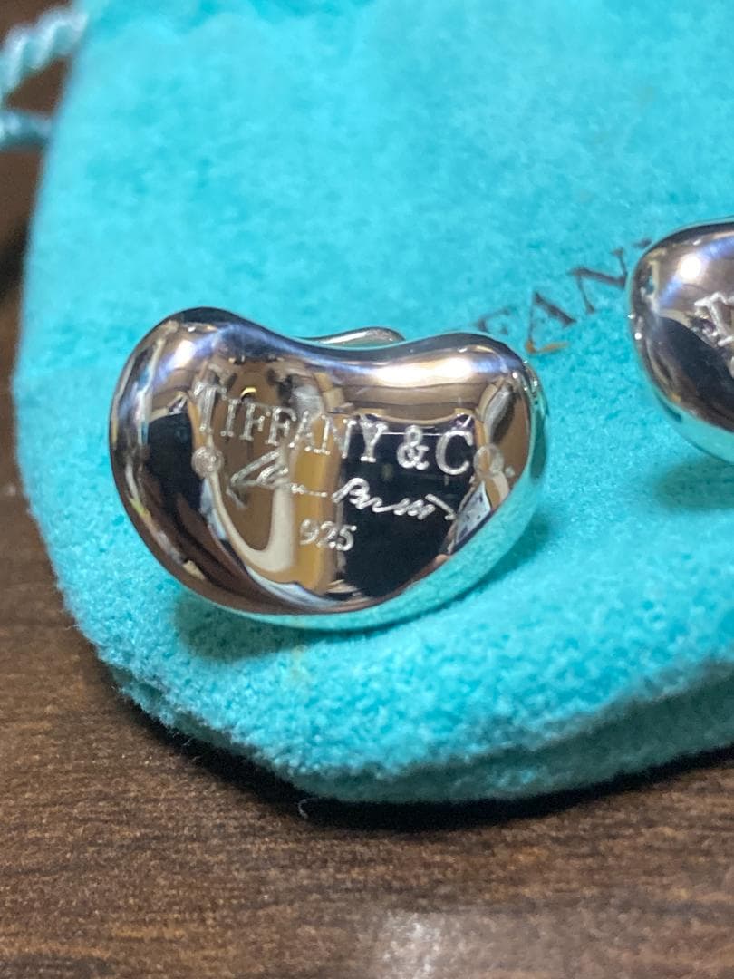 美品 ティファニー ビーンズ エルサペレッティ カフス シルバー 925