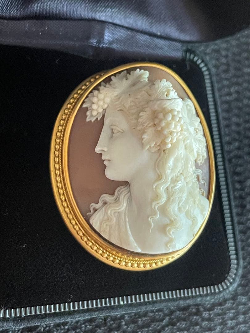⬇️【希少】　カメオ ブローチ アンティーク