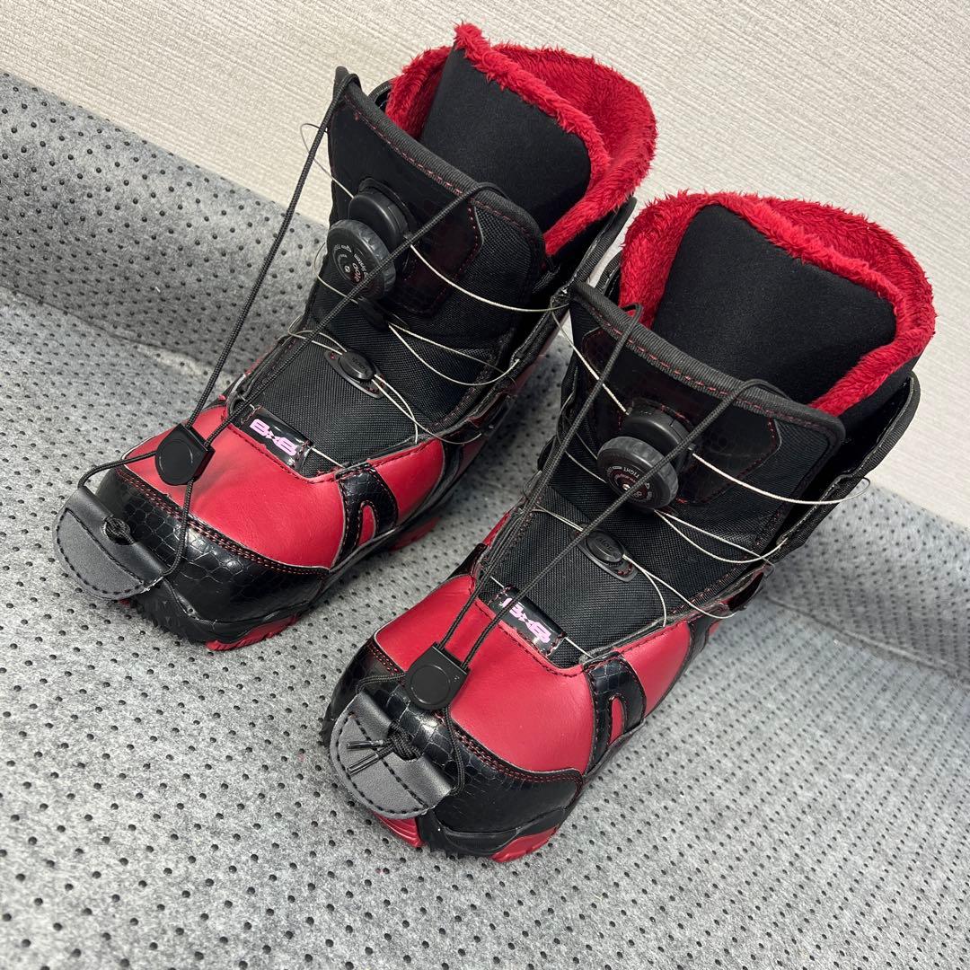 1回使用 美品 24cm BxB レディース ダイヤル スノーボードブーツ