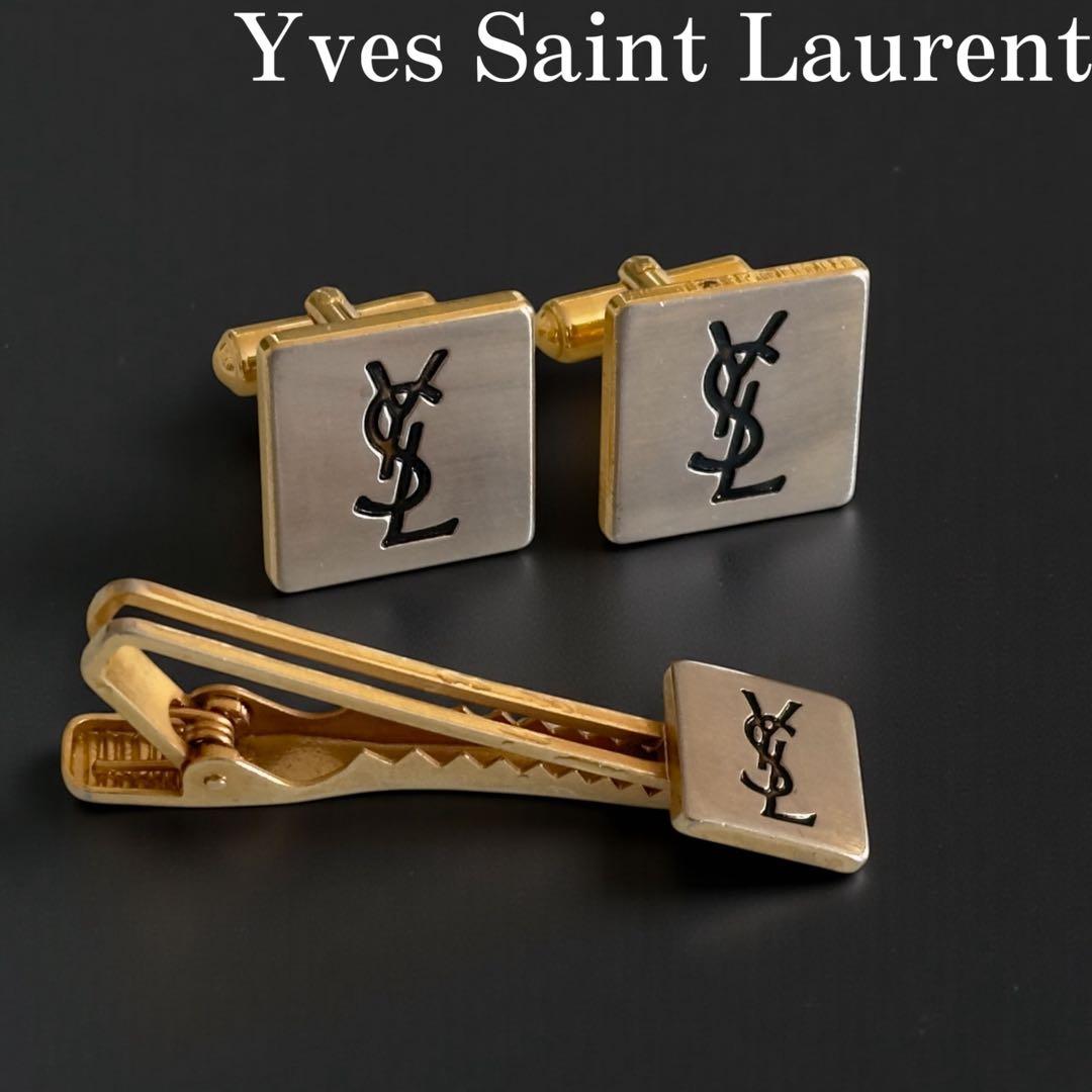 Yves Saint Laurent ネクタイピン カフスリンクス セット - メルカリ