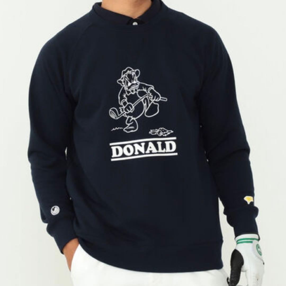 【Mサイズ】BEAMS GOLF Disneyコラボ‼️ ドナルド　トレーナー
