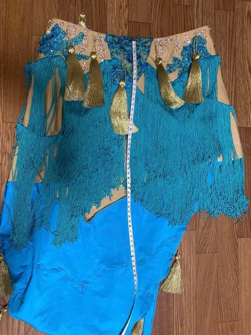 ベリーダンス衣装 ドラムソロ　belly dance costume ターコイズ
