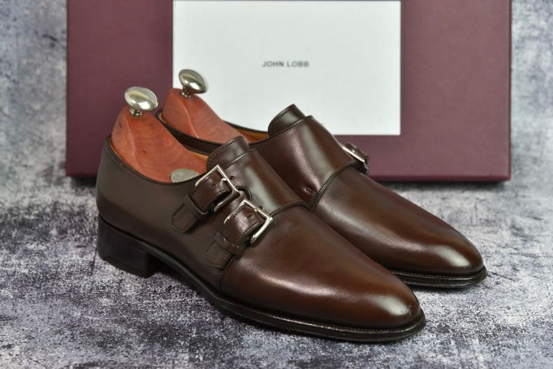 ジョンロブ　ナセビー　5D　ダークブラウン　7000ラスト　木製ツリー付