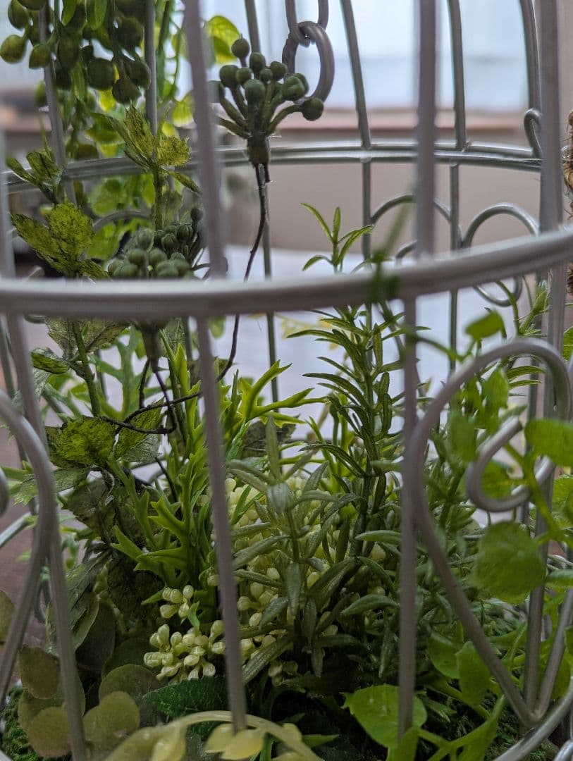 専用バードケージアレンジ フェイクグリーン