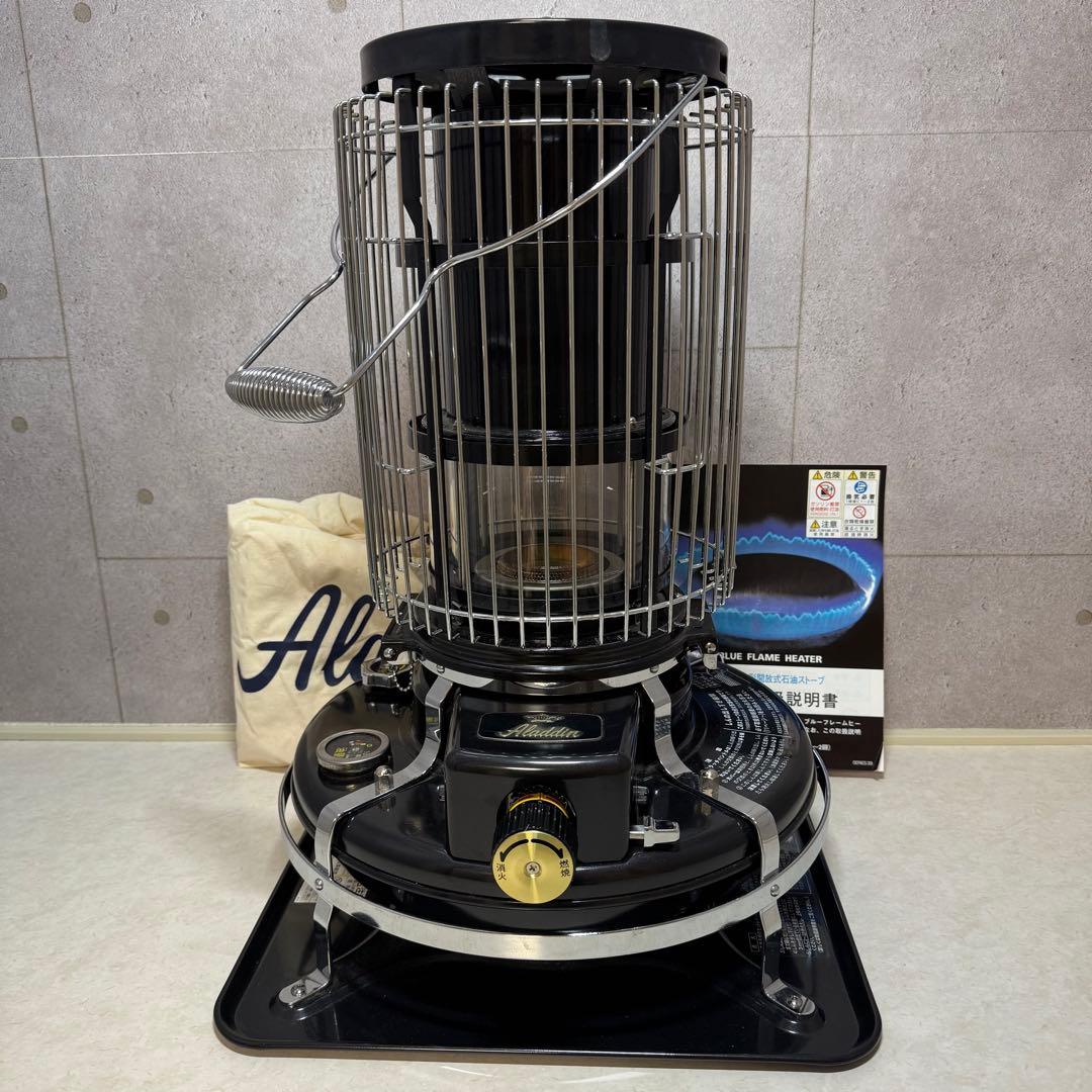 美品 Aladdin アラジン ブルーフレーム ヒーター 黒 BF3906