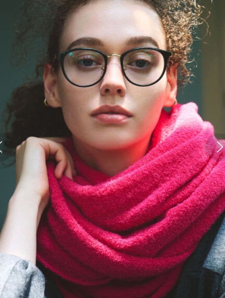 AK+1 BEAMS 大判 ニット ストール マフラー 日本製 ピンク