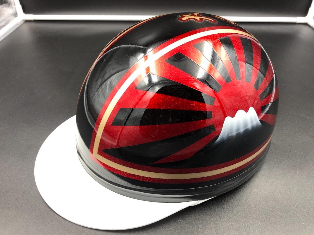 コルク半 カスタム 富士日章 3つボタン 黒赤ラメ 高級クリヤ送料無料