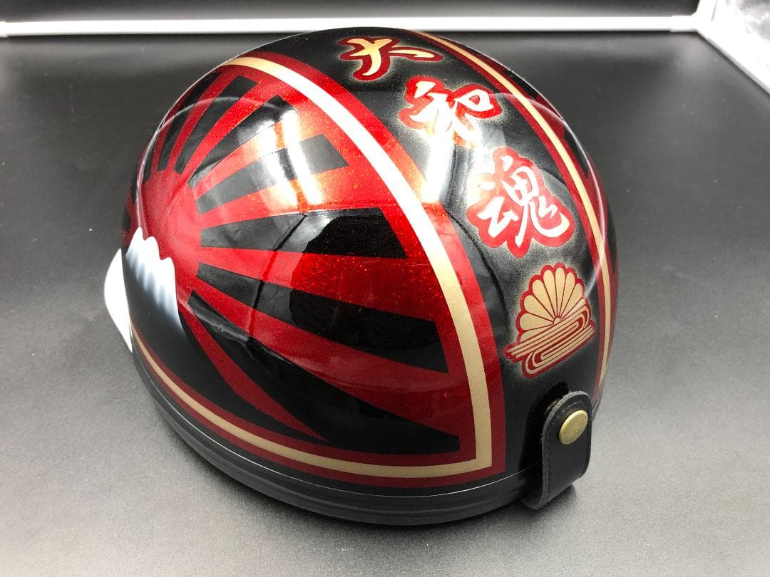 コルク半 カスタム 富士日章 3つボタン 黒赤ラメ 高級クリヤ送料無料