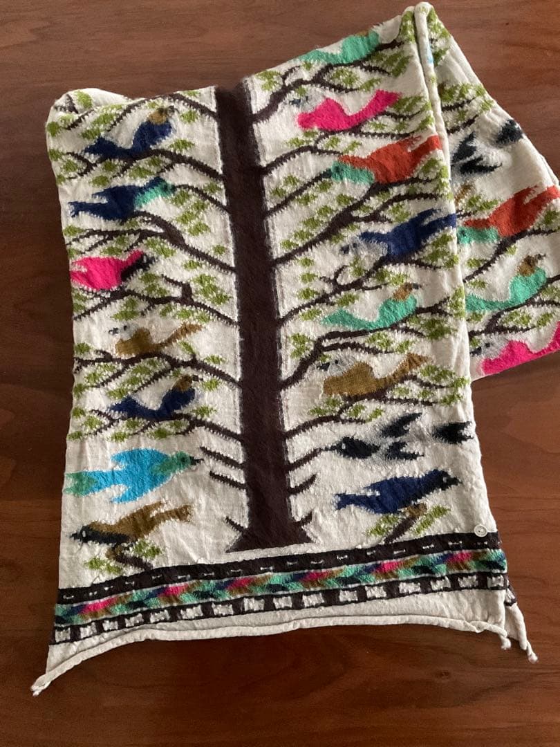 KAPITAL ストール マフラー バードツリー柄