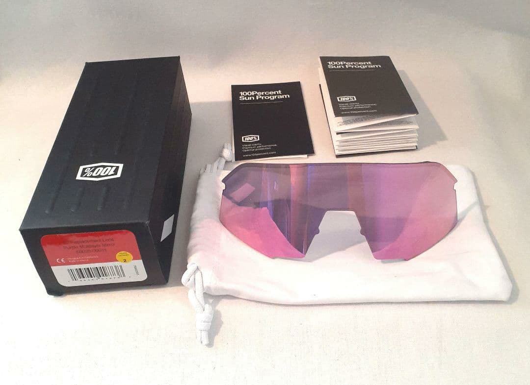 100% S3 交換レンズ パープル ミラーレンズ ワンハンドレッド サングラス