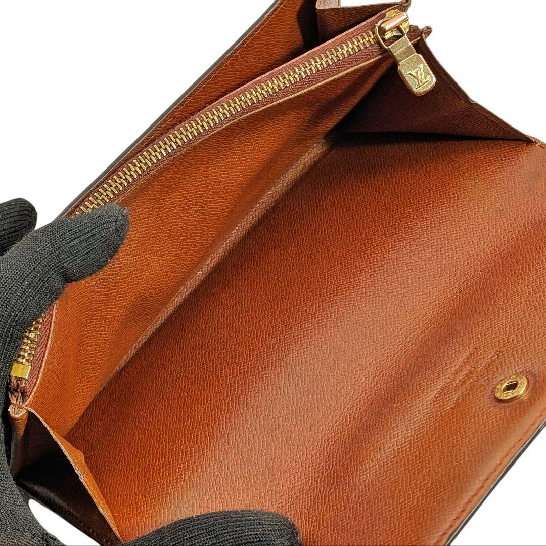 良品 ルイヴィトン モノグラム ポシェット ポルトモネ クレディ 958