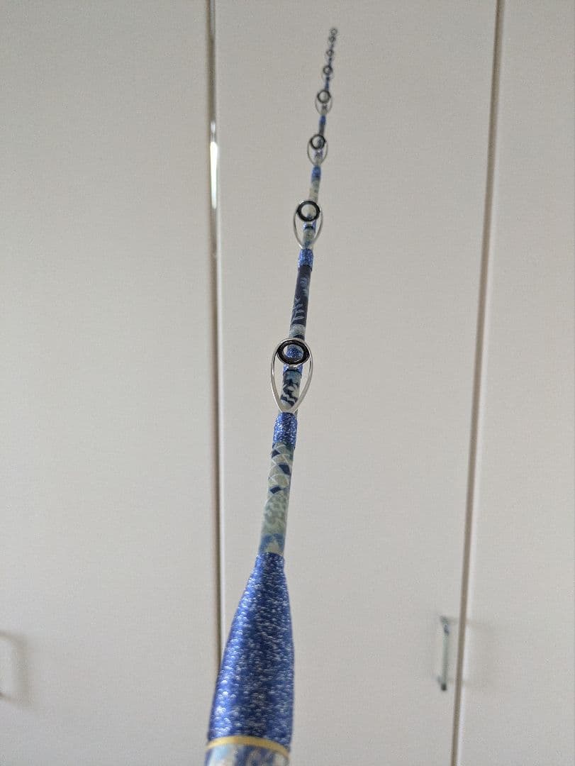 伊勢海老竿　穴釣り　テトラ釣り　布袋竹　和紙　　ハンドメイド