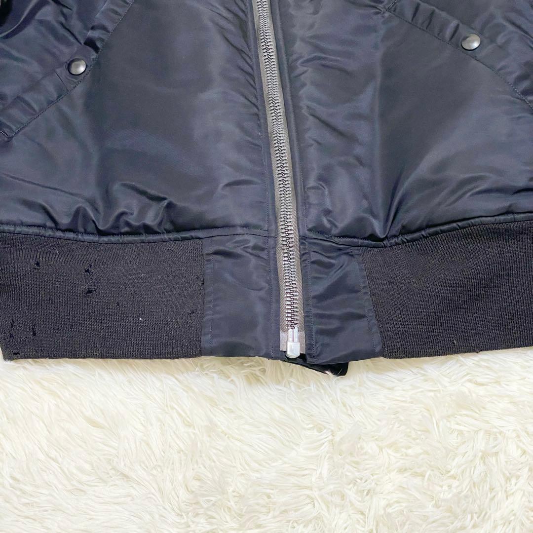 バズリクソンズ ウィリアムギブソン フライトジャケット MA-1 ブラック42