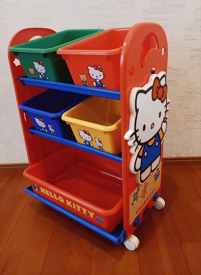 ハローキティ おもちゃ箱 収納ラック 2003年 レトロ 美品♡ 希少
