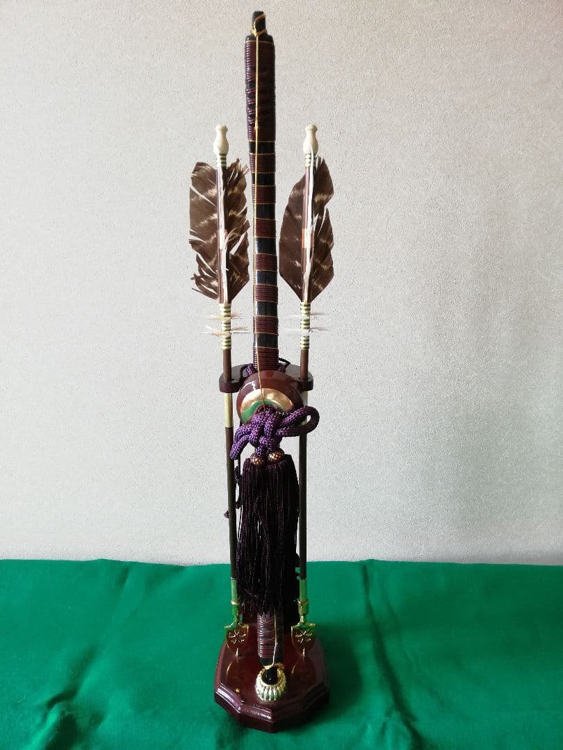 ❮秀月❯徳川家康公五月人形 鎧兜飾りセット(分割2/2)屏風太刀弓矢